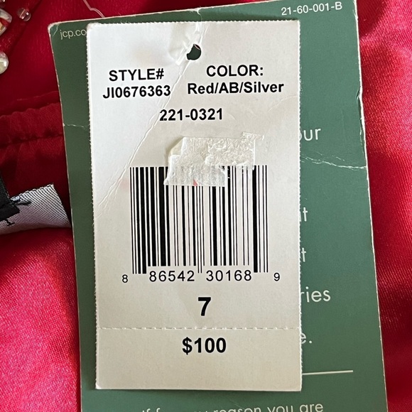 B Smart Red Strapless Babydoll Mini Dress Size 7 NWT Prom Homecoming Sparkle - Picture 9 of 12